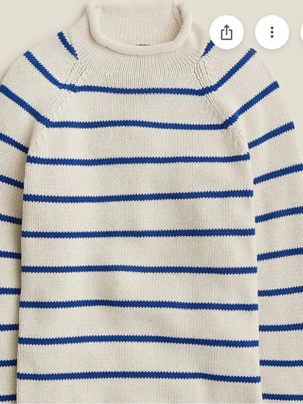 J. Crew 1988 Unisex Striped Rollnecks